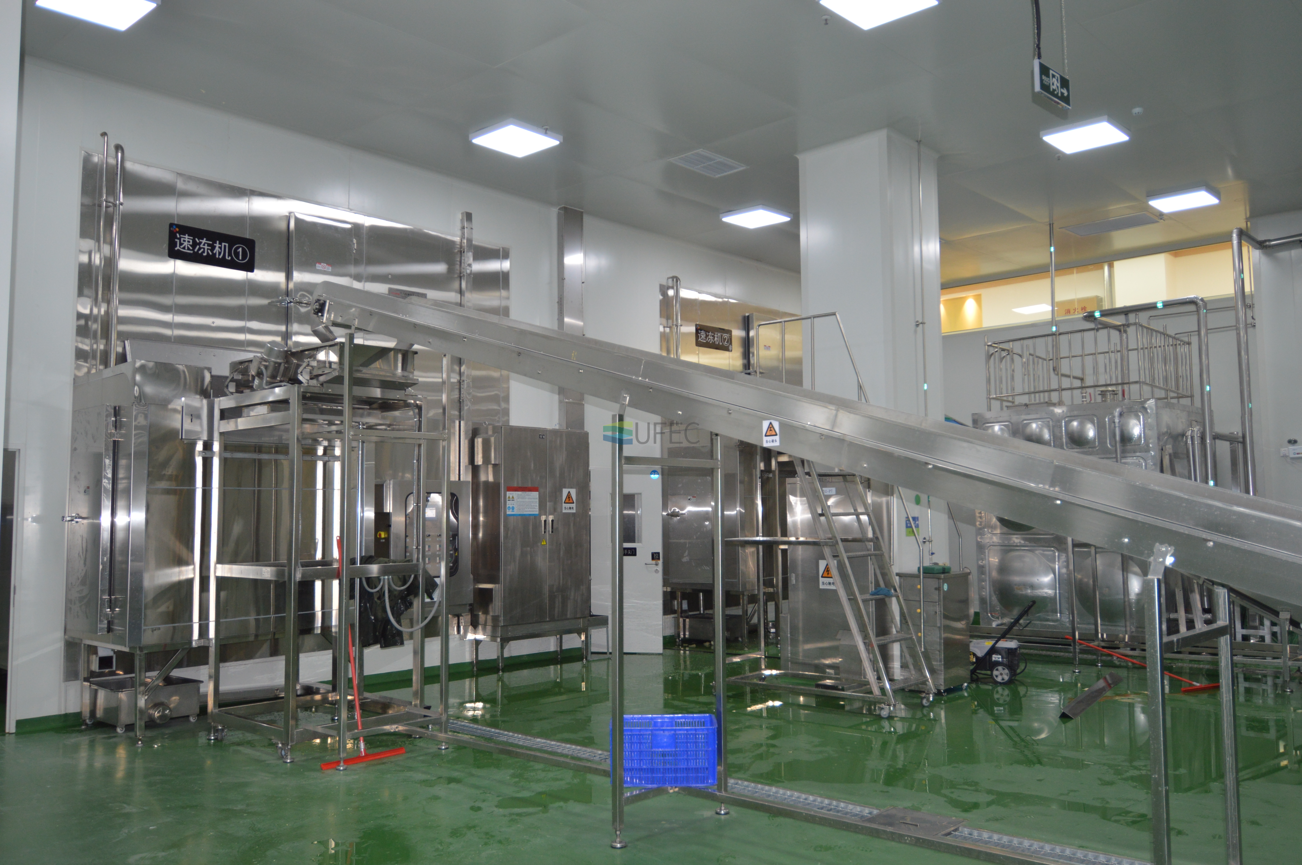 Large Industrial Quick Freezer Fluidized Tunnel Freezer